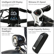 Load image into Gallery viewer, Electric Bike 1500W Fat Tire Ebikes for Adult 48V 15AH Dual Motor 45KMH 55