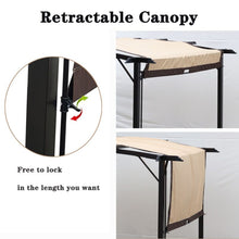 Load image into Gallery viewer, 12 x 9 Ft Patio Retractable Steel Pergola, Outdoor Canopy Gazebo Shade