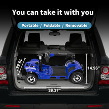 Load image into Gallery viewer, 4 Wheels Mobility Scooter Power Wheelchair Folding Electric Scooters Home Travel
