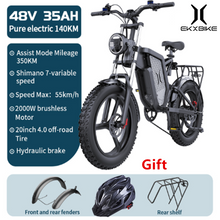 Load image into Gallery viewer, Electric Bike 20inch 2000w 35AH Mountain Bicycle Wheel E-bike