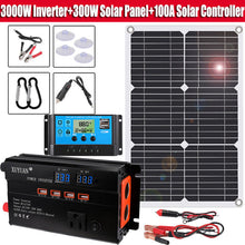 Load image into Gallery viewer, 6000W Complete Solar Panel Kit Solar Power Generator 100A Home 110V Grid System