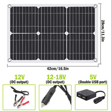 Load image into Gallery viewer, 6000W Complete Solar Panel Kit Solar Power Generator 100A Home 110V Grid System