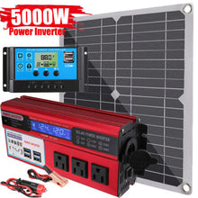 Load image into Gallery viewer, 6000W Complete Solar Panel Kit Solar Power Generator 100A Home 110V Grid System