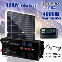 Load image into Gallery viewer, 6000W Complete Solar Panel Kit Solar Power Generator 100A Home 110V Grid System
