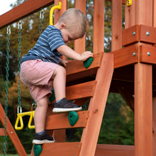 Load image into Gallery viewer, Cedar Wooden Swing Set Kids Outdoor Slide Playground