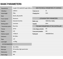 Load image into Gallery viewer, Electric Bike 1000W/2000W 13Ah/20Ah/40Ah 20'' Fat Tire Mountain E-bike