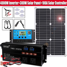 Load image into Gallery viewer, 6000W Complete Solar Panel Kit Solar Power Generator 100A Home 110V Grid System