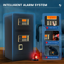 Load image into Gallery viewer, Large Home Safes 4.5Cub Fireproof Double Safes Lockbox Digital Keypad Money Safe