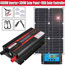 Load image into Gallery viewer, 6000W Complete Solar Panel Kit Solar Power Generator 100A Home 110V Grid System