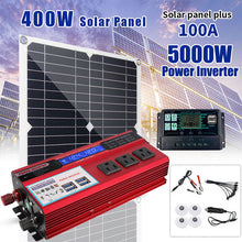 Load image into Gallery viewer, 6000W Complete Solar Panel Kit Solar Power Generator 100A Home 110V Grid System