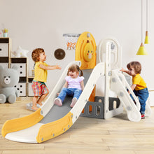 Load image into Gallery viewer, New 5 in 1 Toddler Slide Freestanding Kids Playground w/ Climber,Basketball Hoop