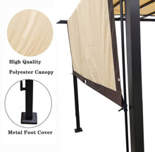 Load image into Gallery viewer, 12 x 9 Ft Patio Retractable Steel Pergola, Outdoor Canopy Gazebo Shade