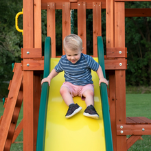Load image into Gallery viewer, Cedar Wooden Swing Set Kids Outdoor Slide Playground
