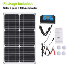 Load image into Gallery viewer, 6000W Complete Solar Panel Kit Solar Power Generator 100A Home 110V Grid System