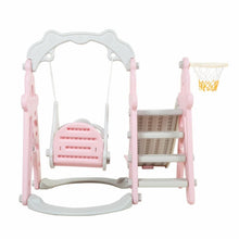 Load image into Gallery viewer, 4 in1 Kids Slide and Swing Set Indoor Outdoor Playground Climber Playset Safety