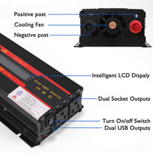 Load image into Gallery viewer, 6000W Complete Solar Panel Kit Solar Power Generator 100A Home 110V Grid System