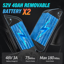 Load image into Gallery viewer, Electric Bike 1000W/2000W 13Ah/20Ah/40Ah 20'' Fat Tire Mountain E-bike