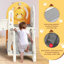 Load image into Gallery viewer, New 5 in 1 Toddler Slide Freestanding Kids Playground w/ Climber,Basketball Hoop