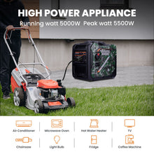 Load image into Gallery viewer, 5500 / 5000 Watt Electric Start Inverter Generator 4-Stroke 223cc OHV Air-cooled