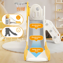 Load image into Gallery viewer, New 5 in 1 Toddler Slide Freestanding Kids Playground w/ Climber,Basketball Hoop
