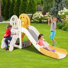 Load image into Gallery viewer, New 5 in 1 Toddler Slide Freestanding Kids Playground w/ Climber,Basketball Hoop
