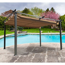 Load image into Gallery viewer, 13x10 Ft Outdoor Aluminum Pergolas Patio Retractable Pergola with Canopy