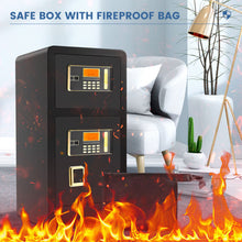 Load image into Gallery viewer, Large Home Safes 4.5Cub Fireproof Double Safes Lockbox Digital Keypad Money Safe