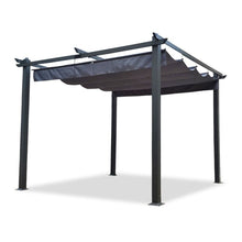 Load image into Gallery viewer, 13x10 Ft Outdoor Aluminum Pergolas Patio Retractable Pergola with Canopy