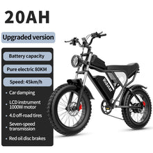 Load image into Gallery viewer, Electric Bike 1000W/2000W 13Ah/20Ah/40Ah 20'' Fat Tire Mountain E-bike