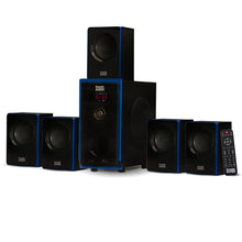 Load image into Gallery viewer, Acoustic Audio 5.1 Bluetooth 6 Speaker System Home Theater Surround Sound NEW