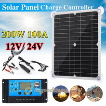 Load image into Gallery viewer, 6000W Complete Solar Panel Kit Solar Power Generator 100A Home 110V Grid System