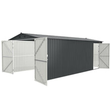 Load image into Gallery viewer, Heavy Duty Car Garage Galvani Steel Storage Outdoor Prefab Shed 20'x10'ft Metal