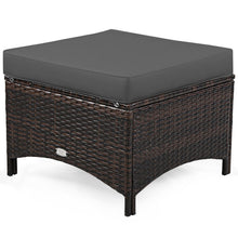 Load image into Gallery viewer, 5 Pieces Patio Furniture Set Outdoor Rattan Conversation Sofa Set W/ Cushions