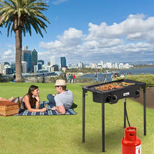 Load image into Gallery viewer, Double 2 Burner Gas Propane Cooker Outdoor Camping Picnic Stove Stand BBQ