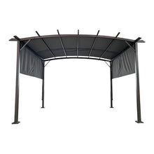 Load image into Gallery viewer, 12 x 9 Ft Patio Retractable Steel Pergola, Outdoor Canopy Gazebo Shade
