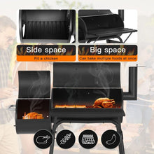 Load image into Gallery viewer, 43" BBQ Grill Charcoal Barbecue Pit Outdoor Patio Backyard Meat Cooker Smoker Grill