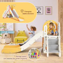 Load image into Gallery viewer, New 5 in 1 Toddler Slide Freestanding Kids Playground w/ Climber,Basketball Hoop