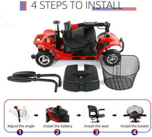 Load image into Gallery viewer, Electric Mobility Scooter 4 Wheel 180W Heavy Duty Power Drive for Seniors