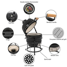 Load image into Gallery viewer, Outdoor BBQ Grill Charcoal Barbecue Pit Patio Backyard Camping Meat Cook Smoker Grill