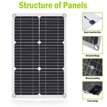 Load image into Gallery viewer, 6000W Complete Solar Panel Kit Solar Power Generator 100A Home 110V Grid System