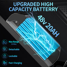 Load image into Gallery viewer, Electric Bike 1000W/2000W 13Ah/20Ah/40Ah 20'' Fat Tire Mountain E-bike