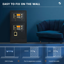 Load image into Gallery viewer, Large Home Safes 4.5Cub Fireproof Double Safes Lockbox Digital Keypad Money Safe
