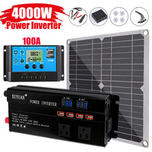 Load image into Gallery viewer, 6000W Complete Solar Panel Kit Solar Power Generator 100A Home 110V Grid System