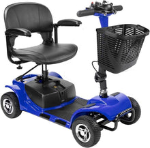 Load image into Gallery viewer, 4 Wheels Mobility Scooter Power Wheelchair Folding Electric Scooters Home Travel