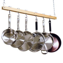 Load image into Gallery viewer, Wooden Pots And Pans Rack