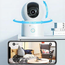 Load image into Gallery viewer, 360-Degree Indoor Pan Tilt Zoom Home PTZ Camera
