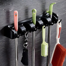 Load image into Gallery viewer, Wall Mounted Broom Holder and Mop Organizer
