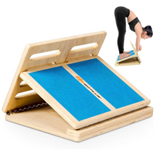 Load image into Gallery viewer, Adjustable Wooden Calf Stretcher Exercise Trainer Slant Board
