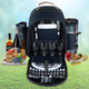 Picnic Basket Backpack Portable Set for 4