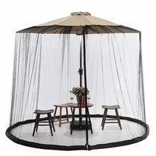 Load image into Gallery viewer, Outdoor Black Mesh Mosquito Net for Patio Umbrella
